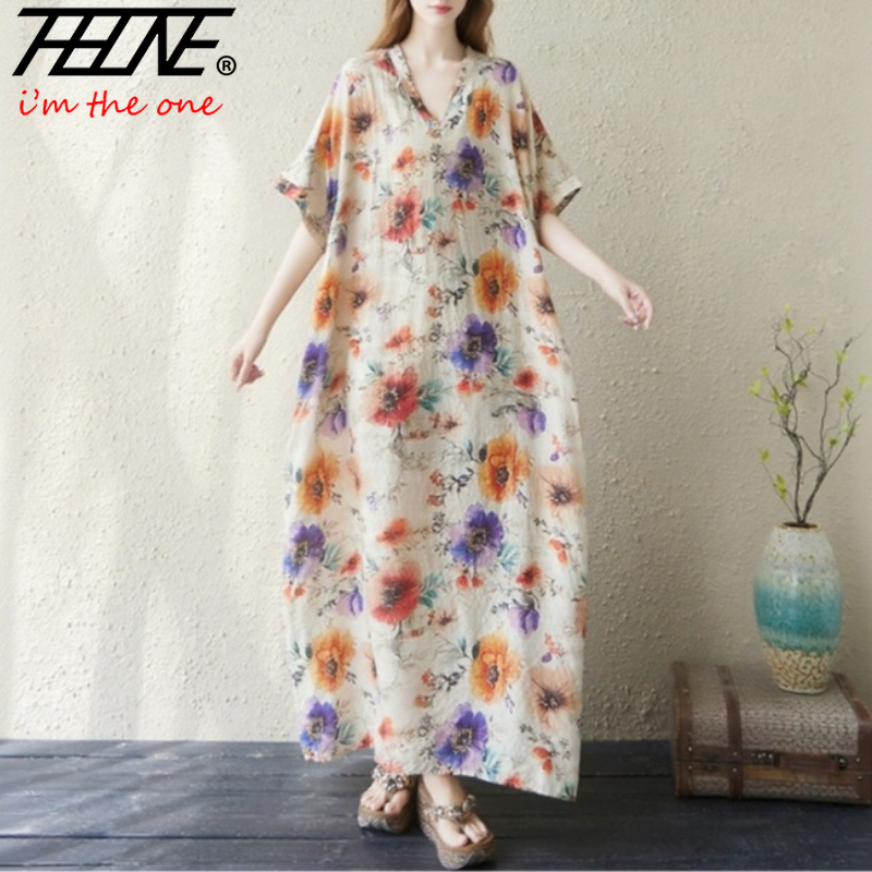 Indian Summer Vintage Clothing - Vestido largo De estilo indio para