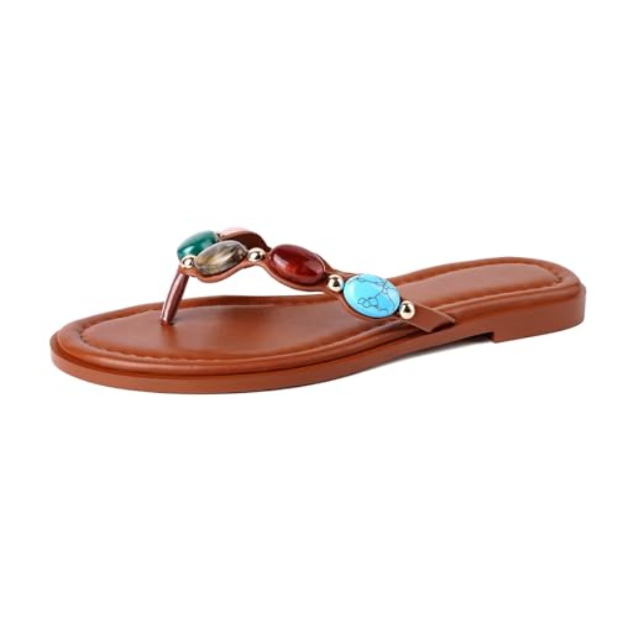 Flip Flop Jeweled - Sandalias de Playa con Pedrería para