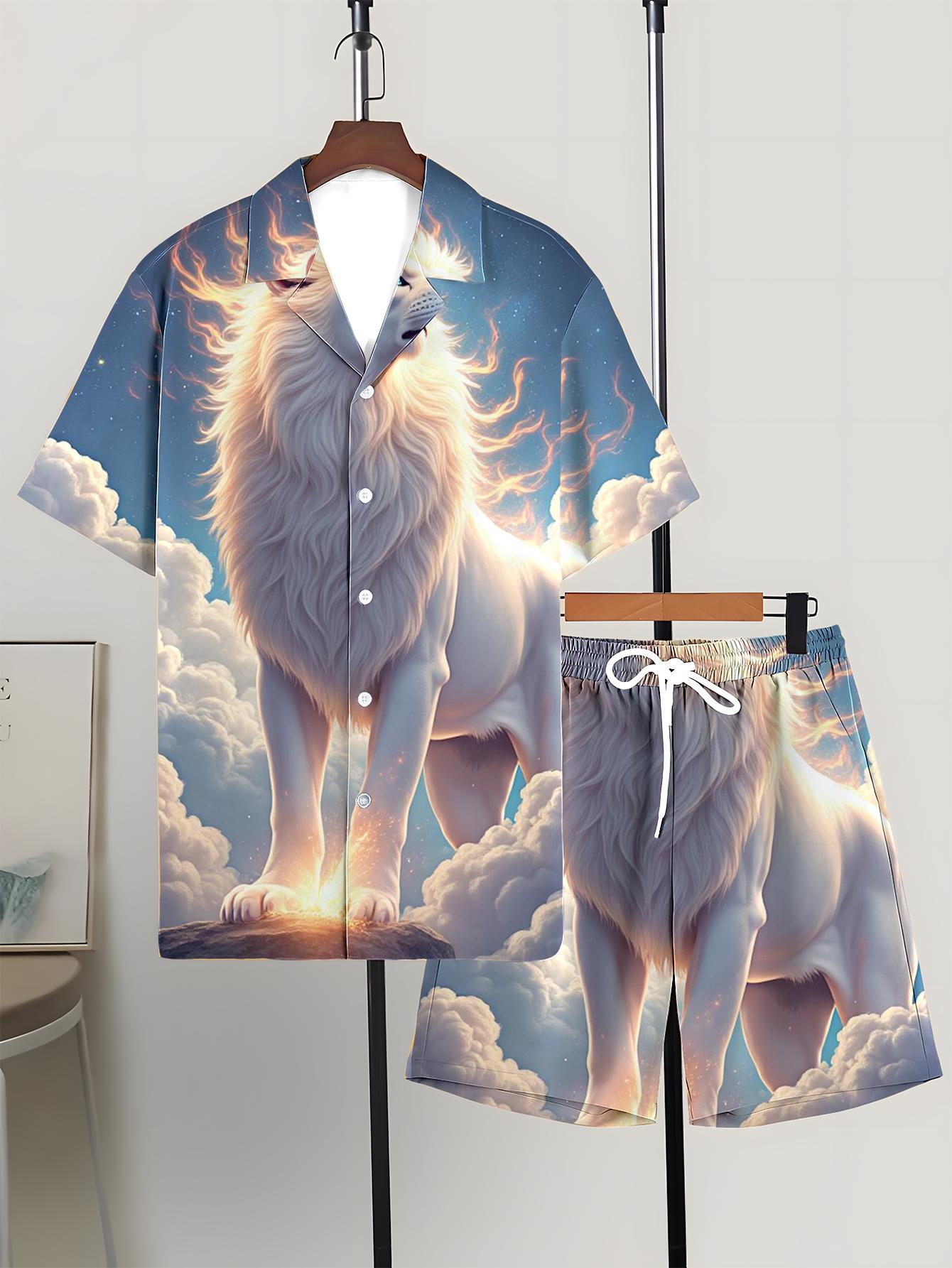 Summer Clothing Drip - Conjuntos de Camiseta para Hombre, Primavera/Verano