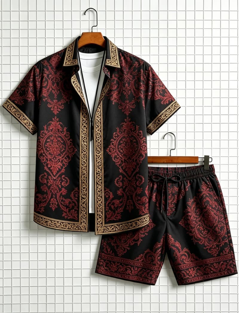 Summer Clothing Line - Conjunto de camisa de manga corta