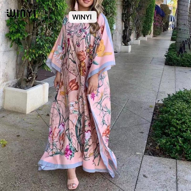 Summer Clothing Recommendations - Vestido largo de seda estampado para