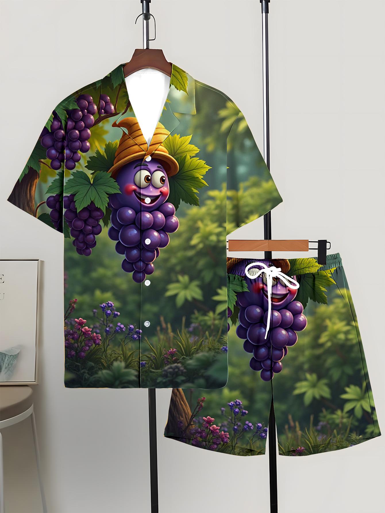 Summer Clothing Drip - Conjuntos de Camisa para Hombre, Primavera/Verano