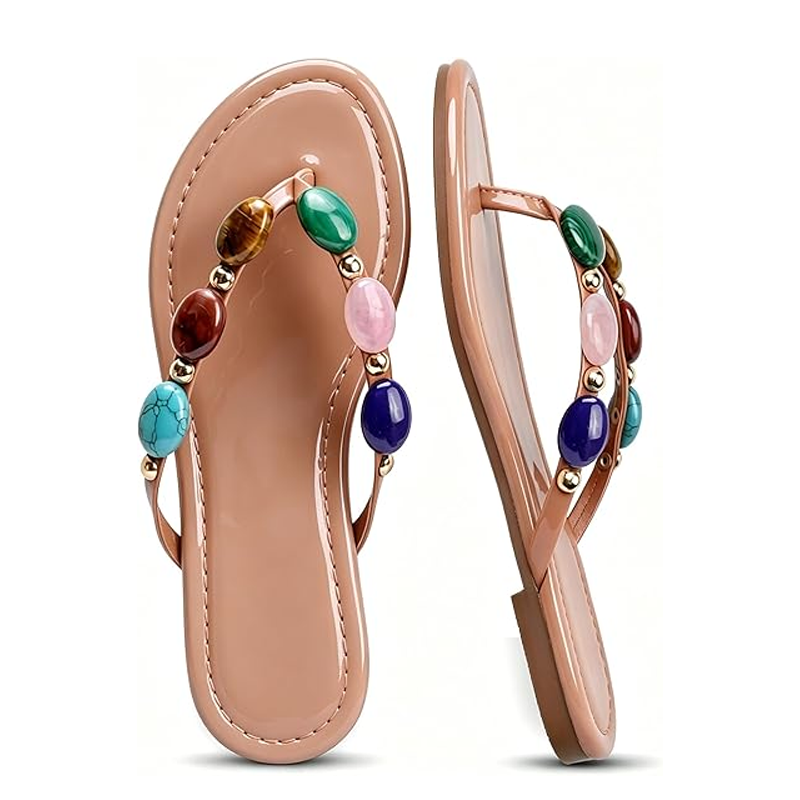 Flip Flop Jeweled - Sandalias de verano 2026 para mujer,