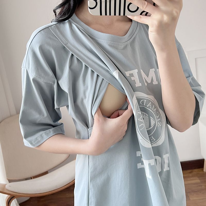 Camisón Largo de Lactancia par - Summer Clothing Usa reseña y precio