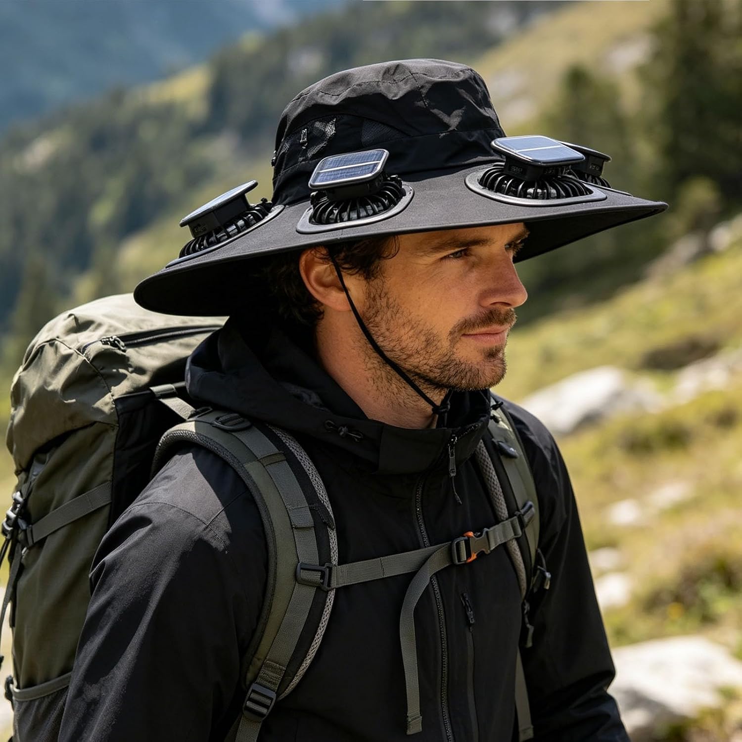Sombrero con ventilador solar  - Summer Clothing Capsule reseña y precio