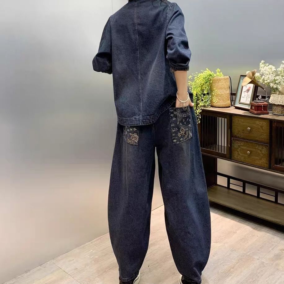 Conjunto de moda vaquera con f - Summer Clothing Model reseña y precio