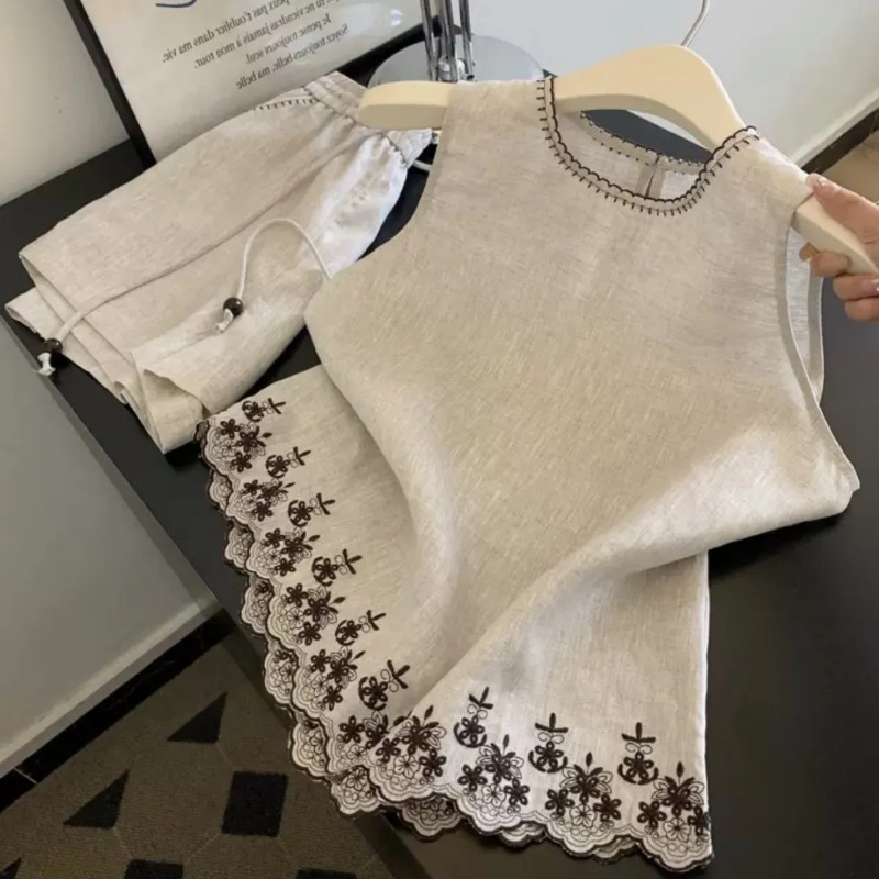 Chaleco de encaje bordado de i - Summer Clothing Linen reseña y precio