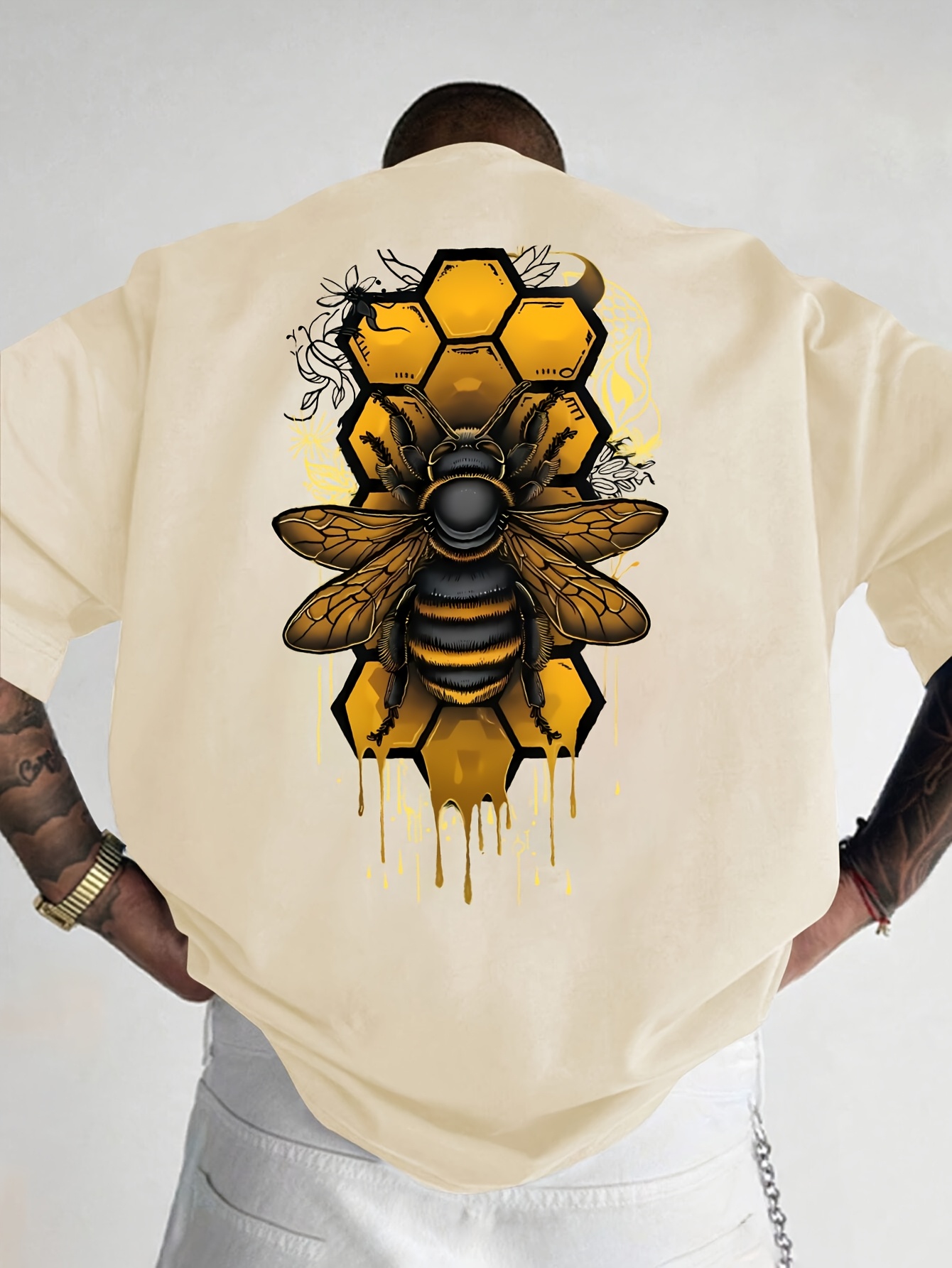 Camiseta con estampado de abej - Summer Clothing Drip reseña y precio