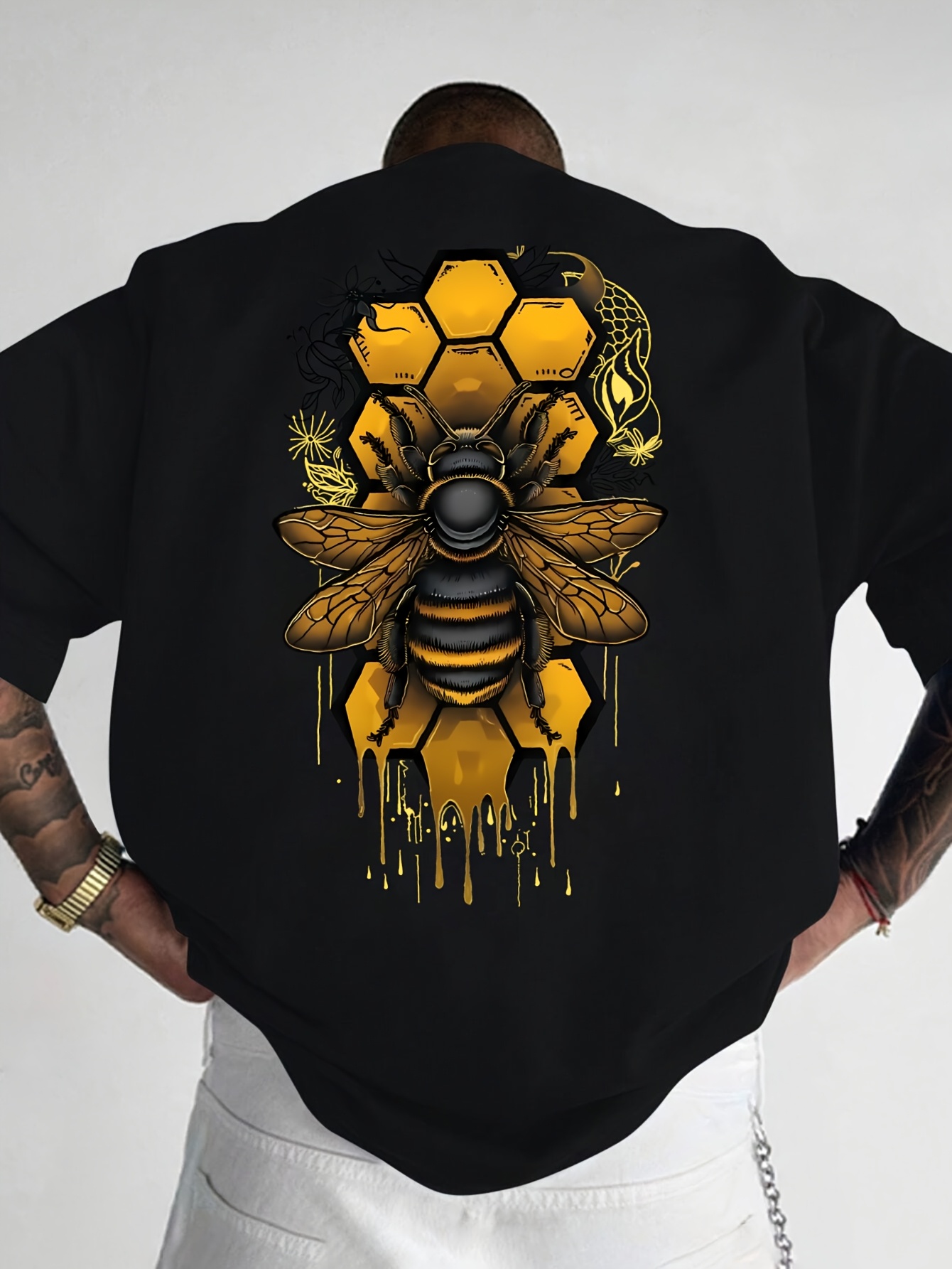 Camiseta con estampado de abej - Summer Clothing Drip reseña y precio
