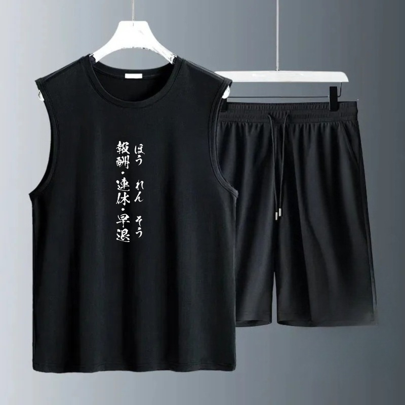 Conjuntos de Camisetas sin Man - Summer Youth Clothing reseña y precio