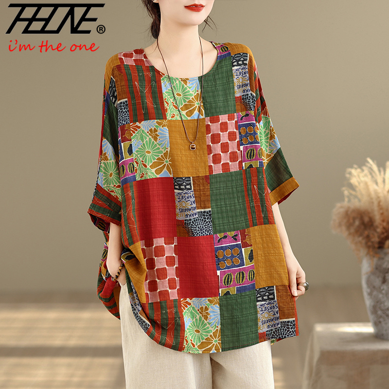 THHONE Blusa de Mujer Estampad - Summer Clothing Linen reseña y precio