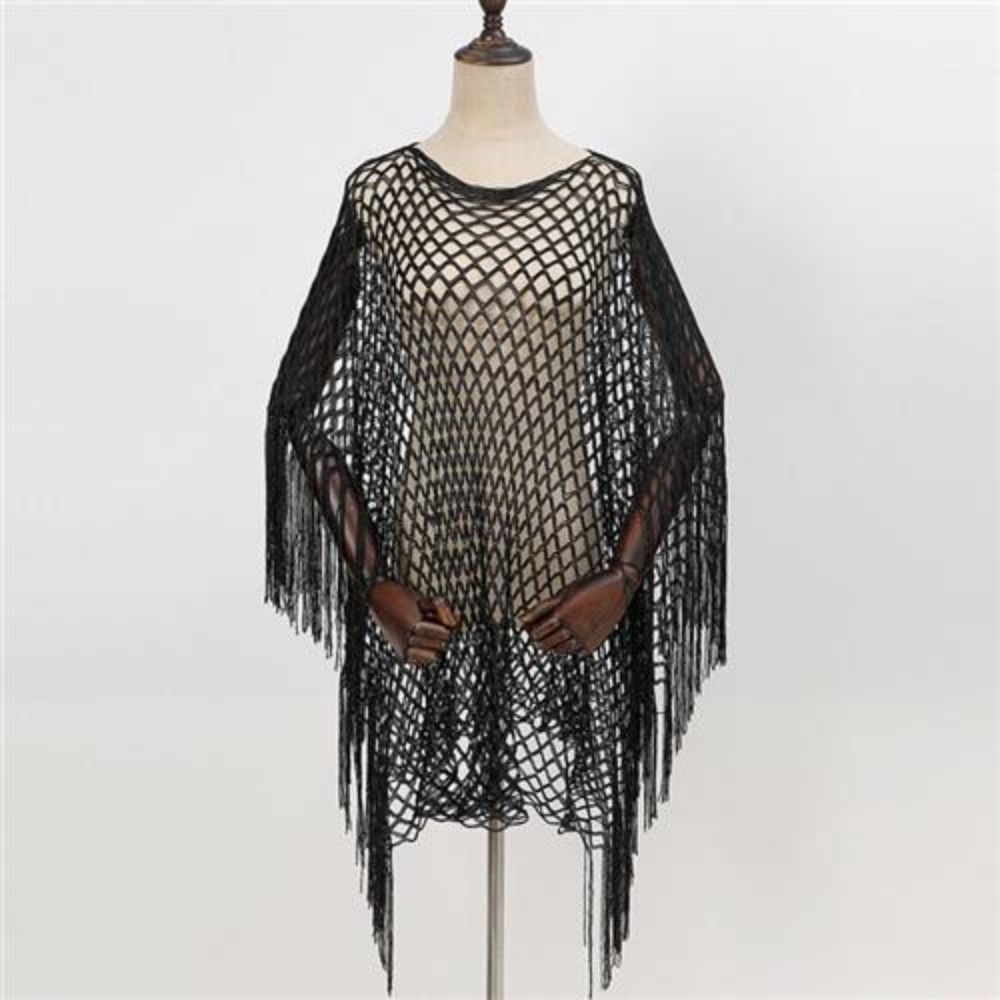 Pareo de ganchillo con borlas, - Swim Cover Up Mesh reseña y precio