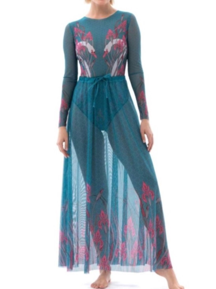 Traje de baño de una pieza con - Swim Cover Up Mesh reseña y precio