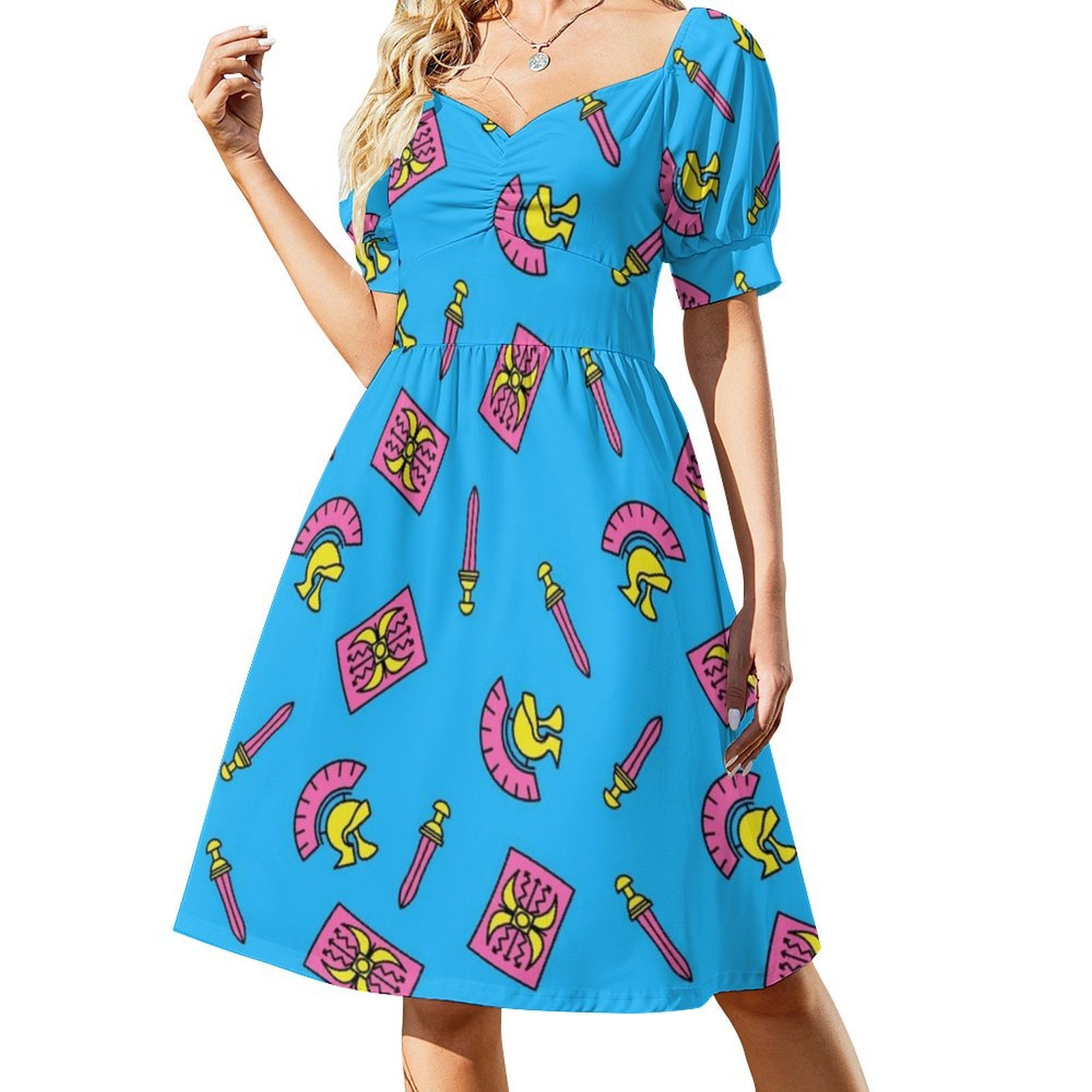 Vestido de fiesta con estampad - Summer Clothing Patterns reseña y precio