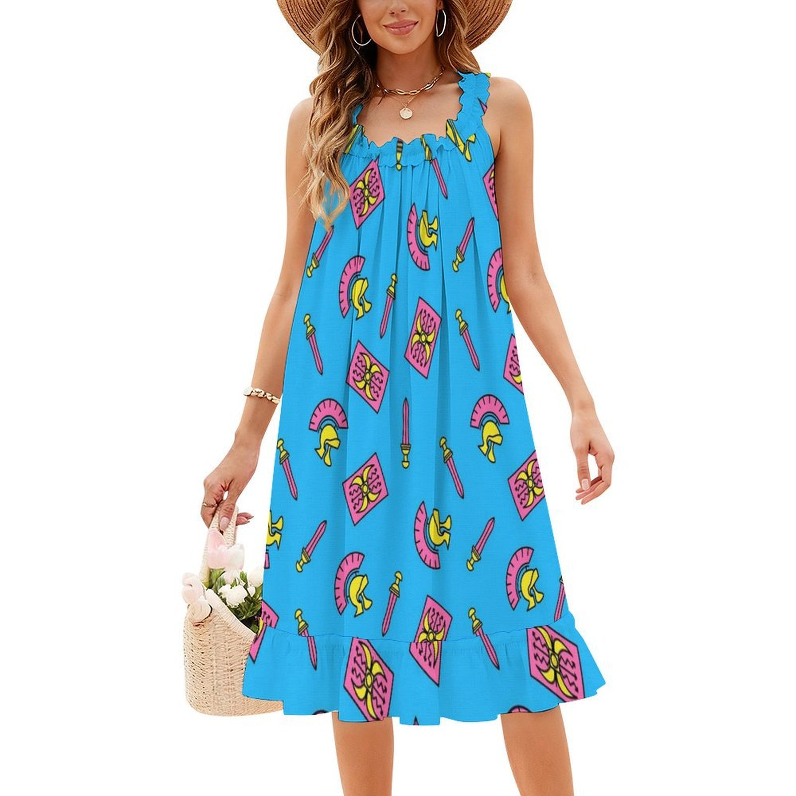 Vestido de fiesta con estampad - Summer Clothing Patterns reseña y precio