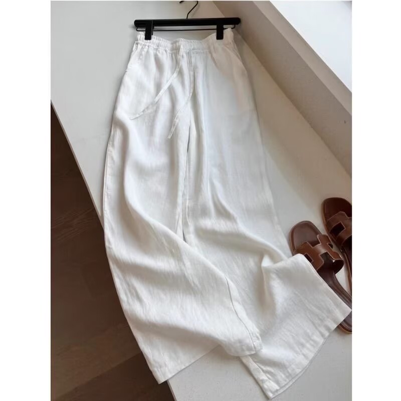 Conjunto de Pantalones Anchos  - Summer Clothing Linen reseña y precio