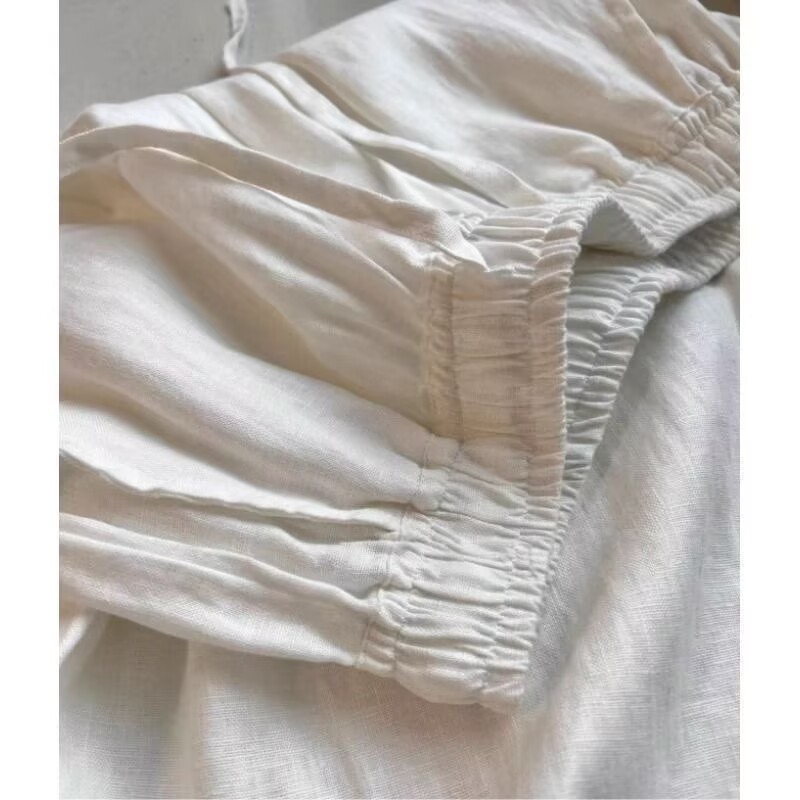 Conjunto de Pantalones Anchos  - Summer Clothing Linen reseña y precio