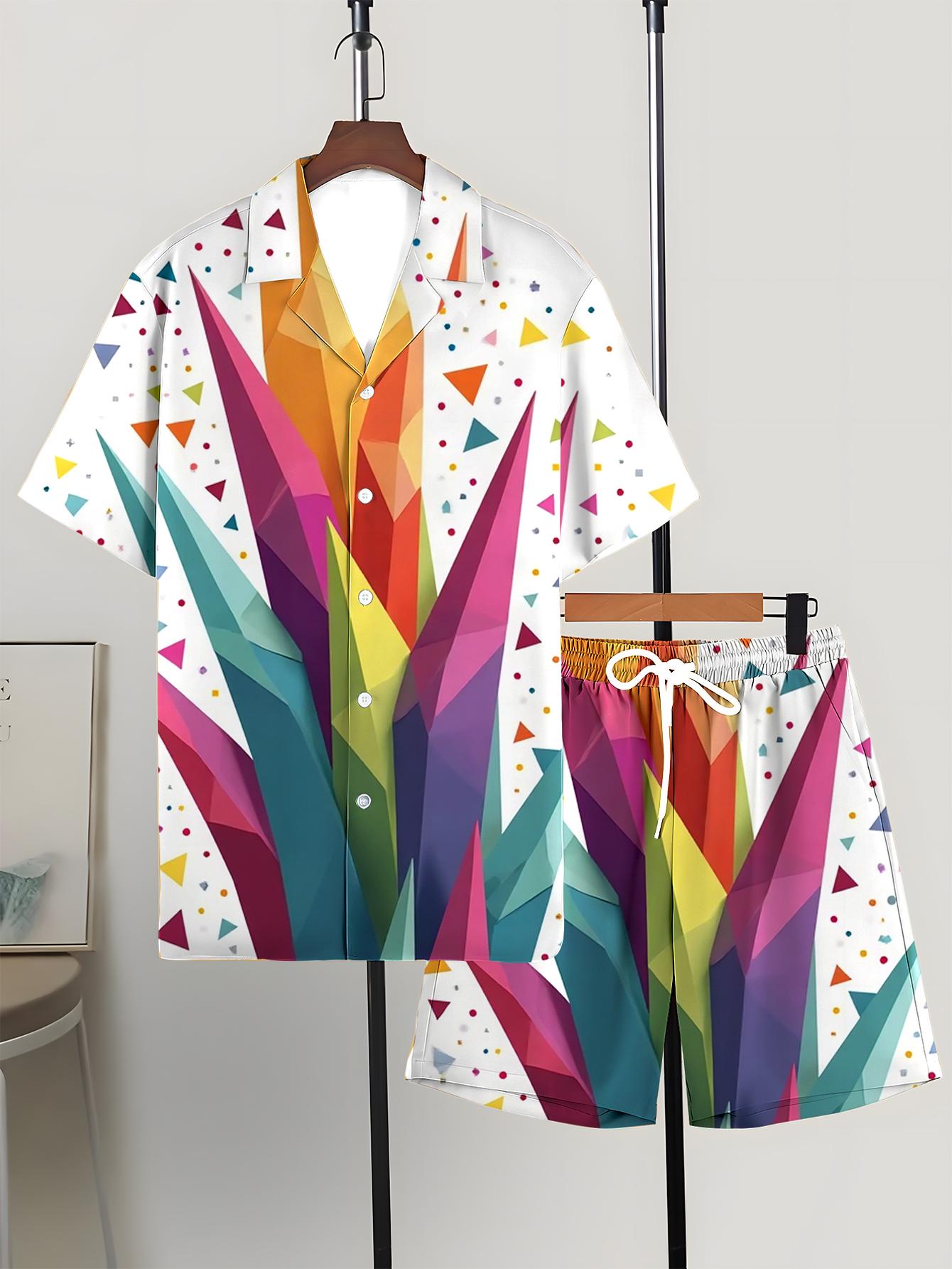 Conjuntos de Camisa para Hombr - Summer Clothing Drip reseña y precio
