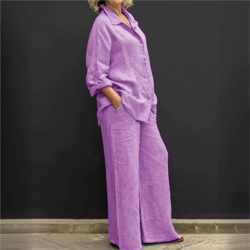 Conjunto de dos piezas para mu - Summer Clothing Linen reseña y precio