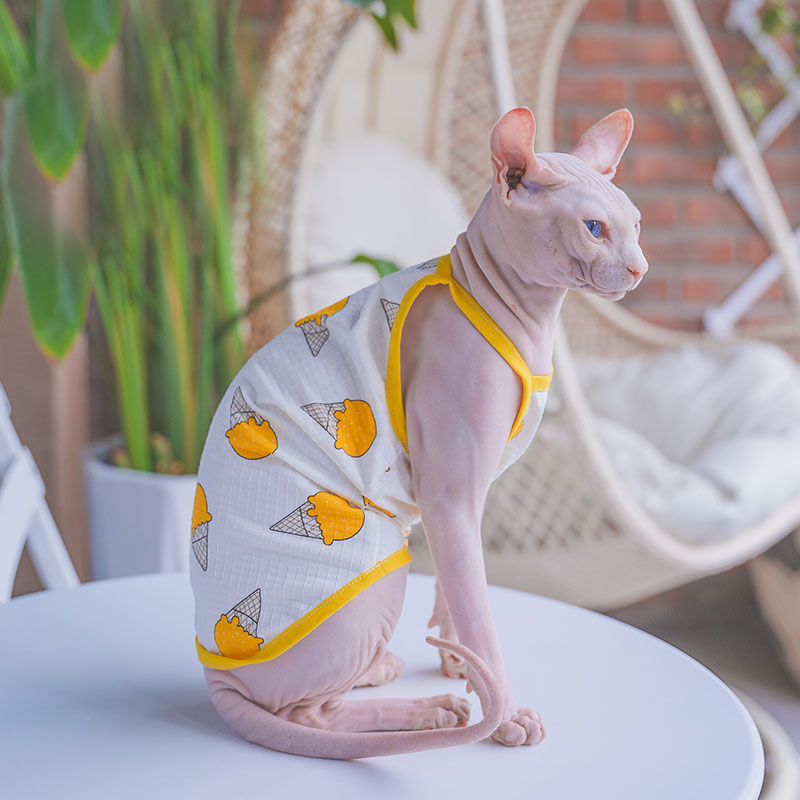 Sphynx Chaleco de algodón para - Soft Summer Yellow Clothing reseña y precio